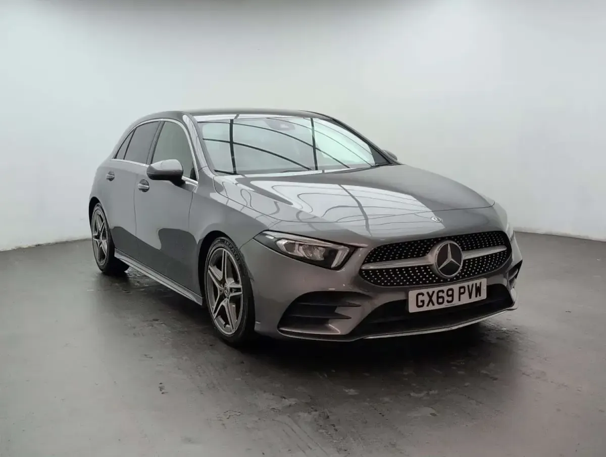 Used Mercedes A200 AMG line 163 HP (119 kW) 2019 Grey Hatchback