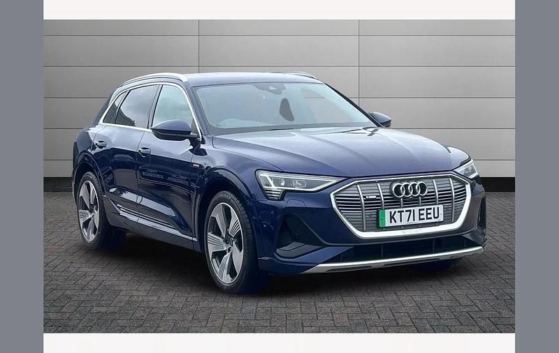 Navarra blue Used 2021 Audi e-tron S-Line SUV | £25,895 (A bit pricey) - Image 1/4