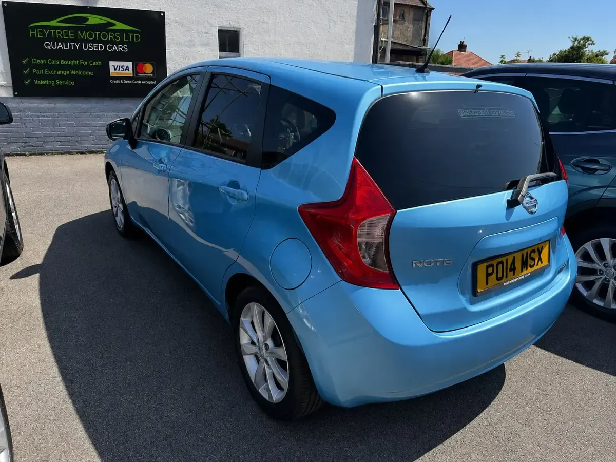 Used Nissan Note Tekna 90 HP (66 kW) 2014 Blue Hatchback