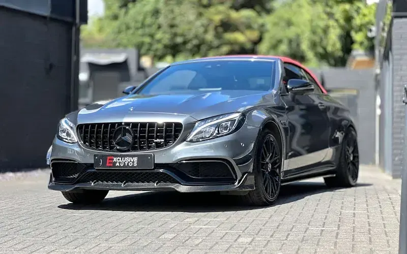 Used Mercedes C63S AMG Premium 510 HP (375 kW) 2017 Grey Cabriolet