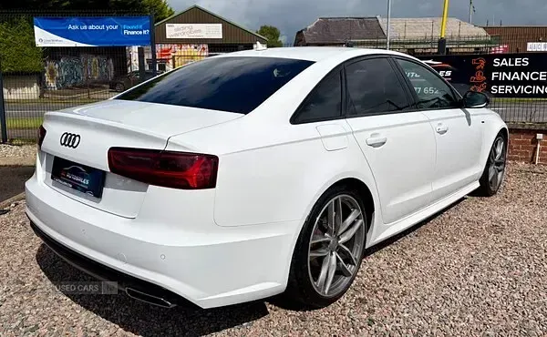 Used Audi A6 Black Edition 190 HP (139 kW) 2017 White Sedan