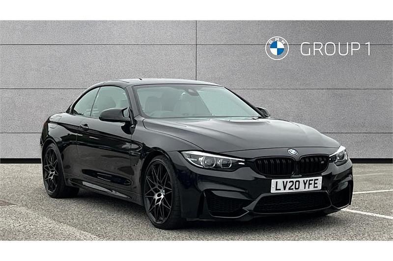 Black sapphire metallic paint Used 2020 BMW M4 Cabriolet Competition Edition Cabriolet | £36,995 (Fair price) - Image 1/4