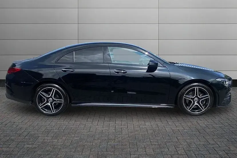 Used Mercedes CLA200 AMG Line Premium 175 HP (128 kW) 2023 Cosmos black Coupe