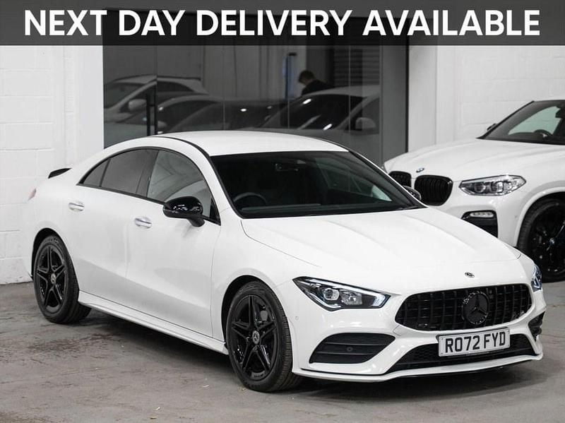 White Used 2022 Mercedes CLA180 AMG line Sedan | £25,995 (Fair price) - Image 1/3