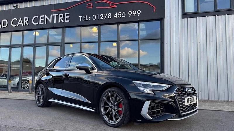 Black Used 2021 Audi S3 Sportback Advanced Hatchback | £24,995 (Fair price) - Image 1/4