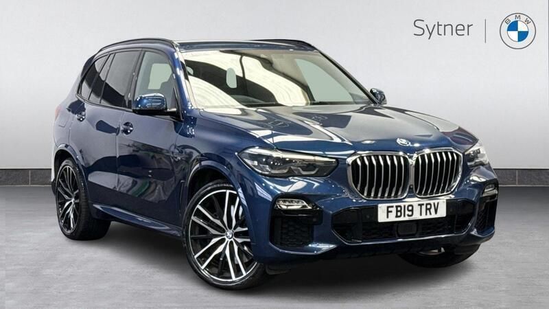 Blue Used 2019 BMW X5 M Sport SUV | £38,500 (Fair price) - Image 1/4