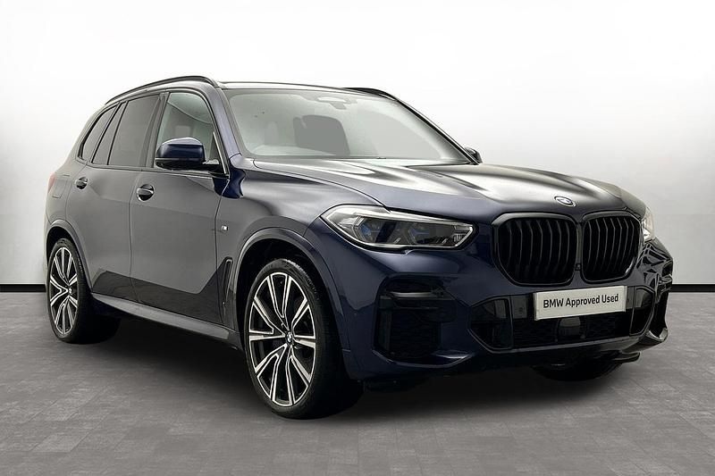 Blue Used 2022 BMW X5 M Sport SUV | £52,500 (A bit pricey) - Image 1/3