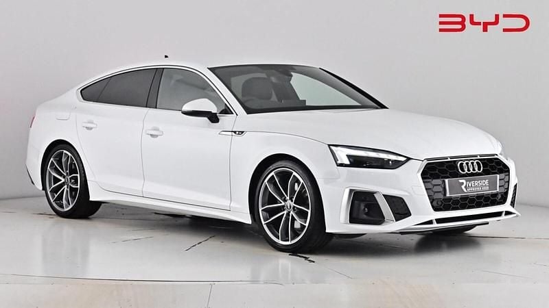 Ibis white Used 2023 Audi A5 Sportback S-Line Hatchback | £25,590 (Good price) - Image 1/4