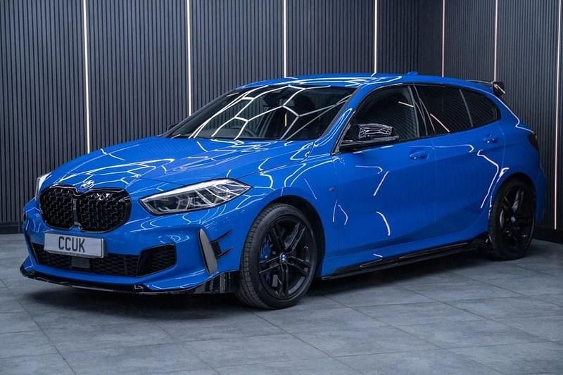 Used BMW M135 Sport Line 306 HP (225 kW) 2022 Blue Hatchback