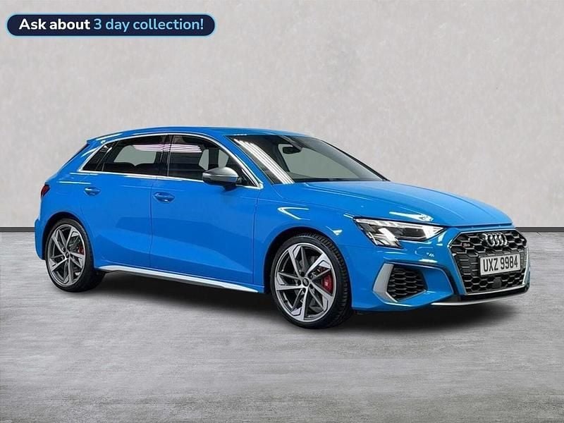 Blue Used 2023 Audi S3 Sportback Advanced Hatchback | £29,449 (Super price) - Image 1/4
