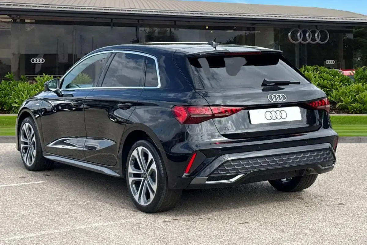 New Audi A3 Sportback S-Line 2026 Black Hatchback