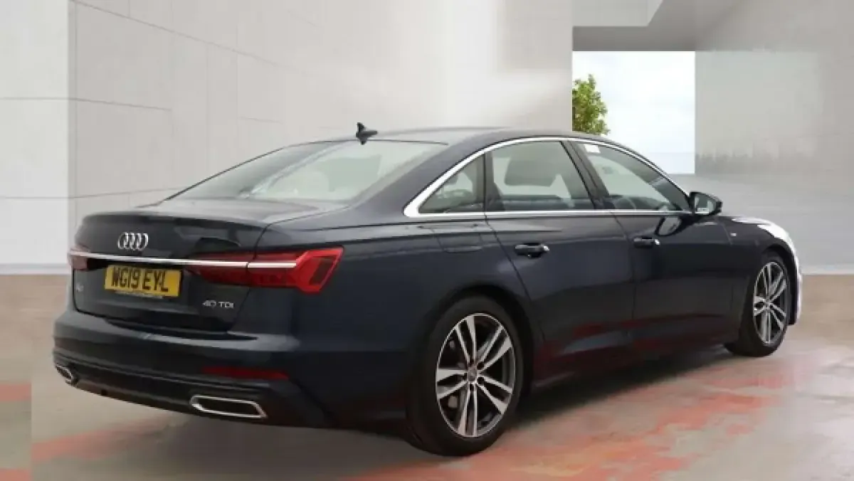 Used Audi A6 S-Line 204 HP (150 kW) 2019 Blue Sedan