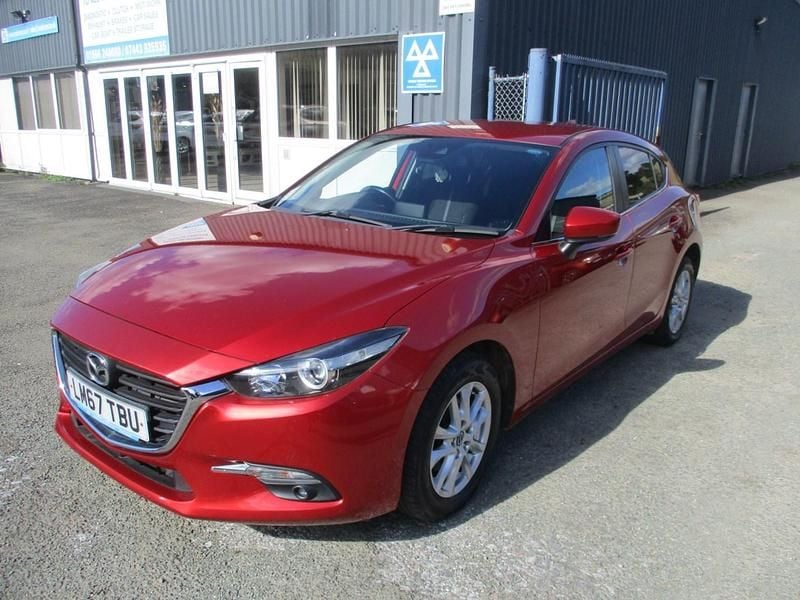 Red Used 2017 Mazda 3 Hatchback | £6,295 (Fair price) - Image 1/4