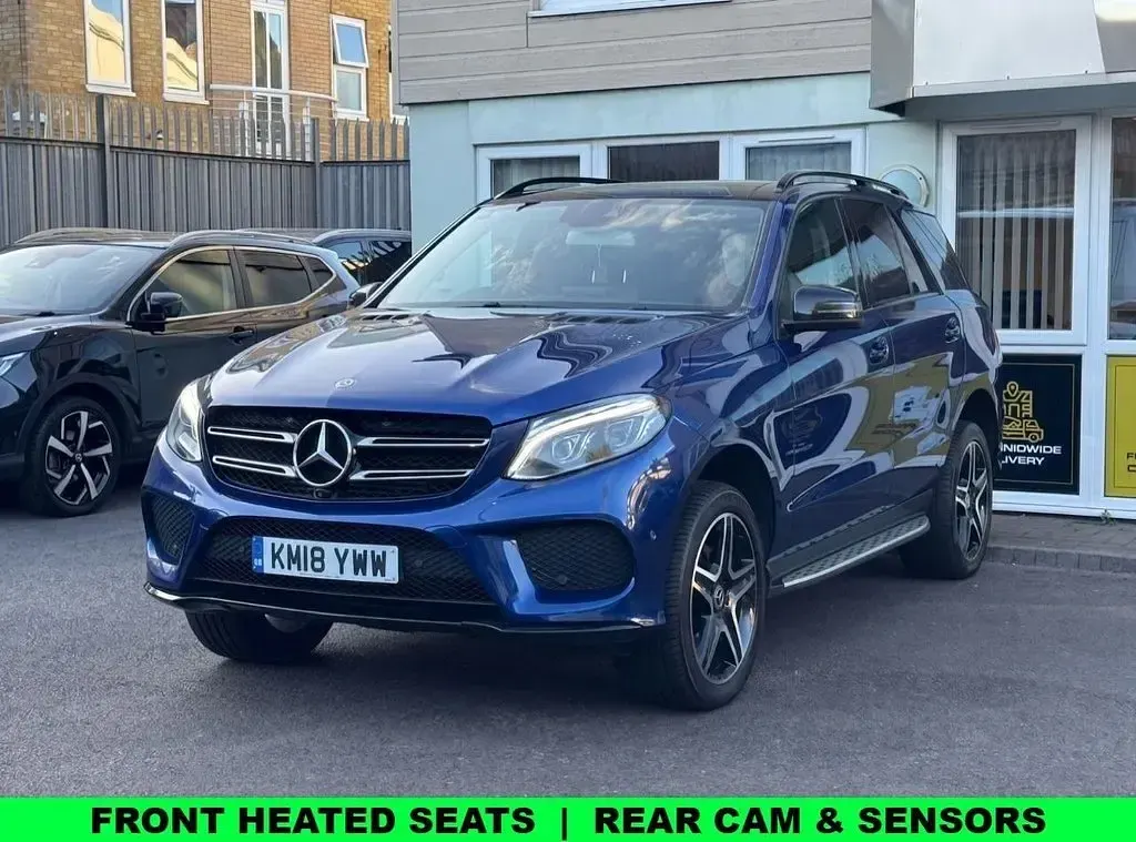 Used Mercedes GLE350 AMG Line Premium 258 HP (189 kW) 2018 Blue SUV