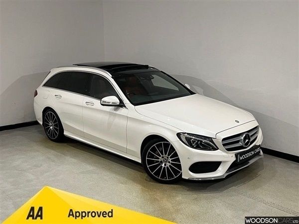 White Used 2015 Mercedes C200 AMG line Estate | £15,650 (Expensive) - Image 1/1