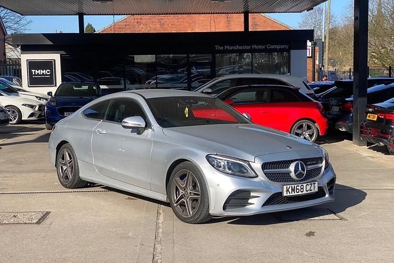 Used Mercedes C200 AMG Line Premium 2018 Silver Coupe
