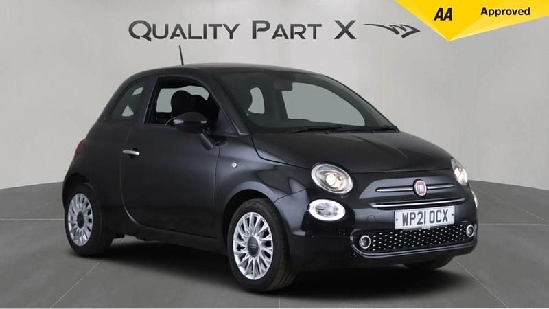 Black Used 2021 Fiat 500 Lounge Hatchback | £7,880 (Fair price) - Image 1/4