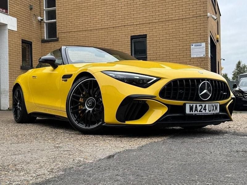Yellow Used 2024 Mercedes SL63 AMG AMG Cabriolet | £107,500 - Image 1/4