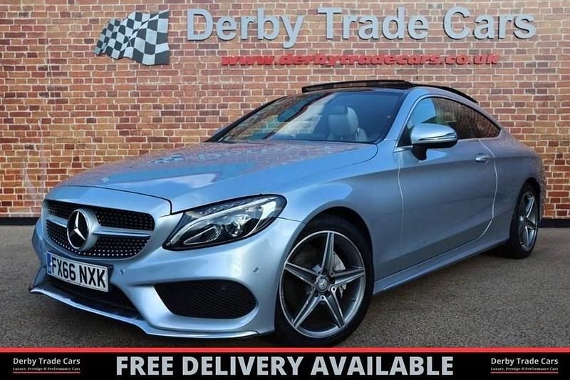 Silver Used 2016 Mercedes C220 AMG Line Premium Plus Coupe | £14,990 (Expensive) - Image 1/1