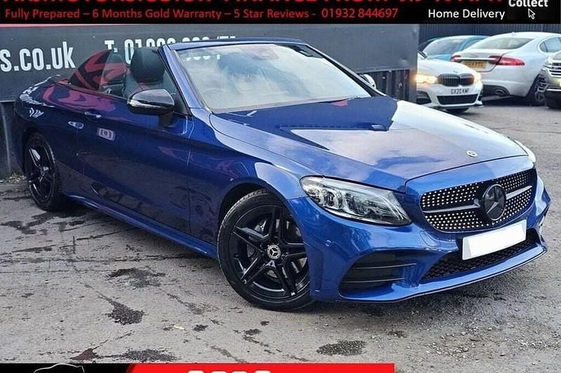 Blue Used 2019 Mercedes C220 AMG Line Premium Cabriolet | £16,499 (Super price) - Image 1/1