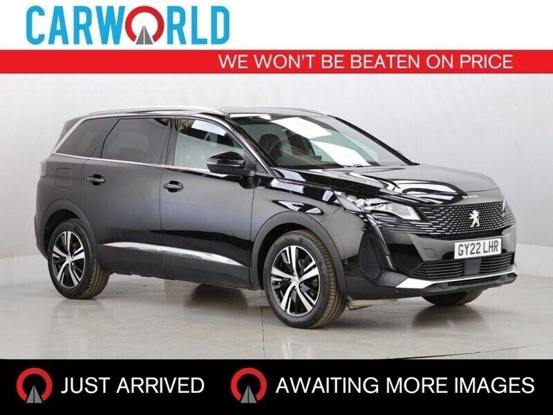 Black Used 2022 Peugeot 5008 GT MPV | £18,990 (Fair price) - Image 1/3