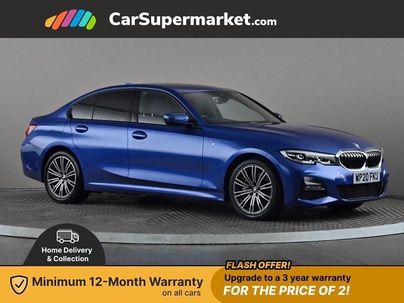 Blue Used 2020 BMW 330e M Sport Sedan | £19,497 (Fair price) - Image 1/3