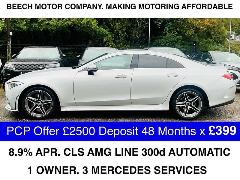 Silver Used 2020 Mercedes CLS300 AMG line Coupe | £26,900 - Image 1/3