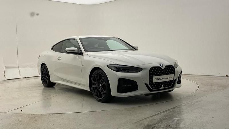 White Used 2021 BMW 420 M Sport Coupe | £25,985 (Fair price) - Image 1/4