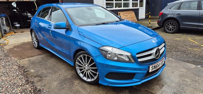 Used Mercedes A200 AMG 156 HP (114 kW) 2014 Blue Hatchback