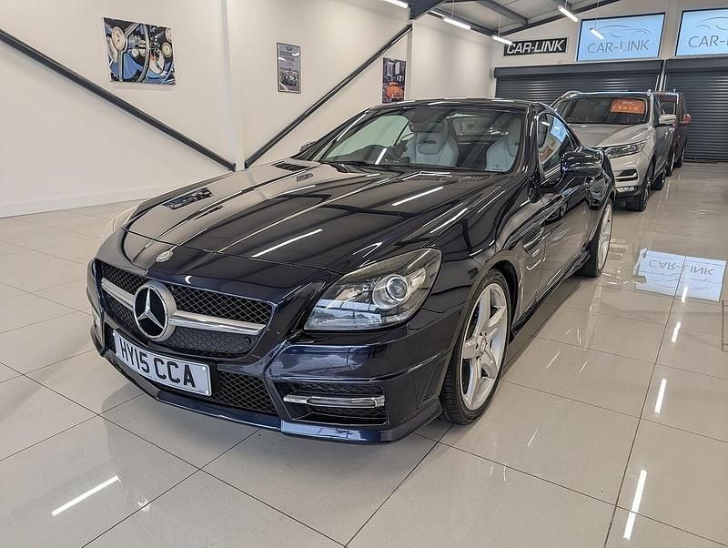 Blue Used 2015 Mercedes SLK250 AMG Cabriolet | £10,995 (Fair price) - Image 1/4