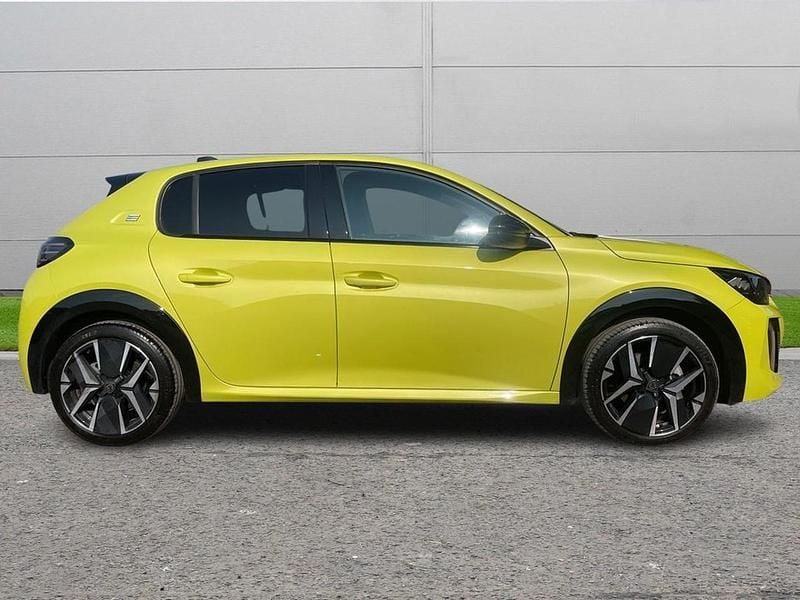 Yellow Used 2024 Peugeot e-208 GT Hatchback | £17,000 (Fair price) - Image 1/4
