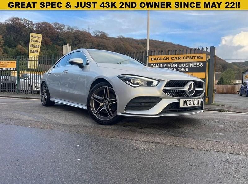 Used Mercedes CLA180 AMG line 136 HP (100 kW) 2021 Silver Sedan