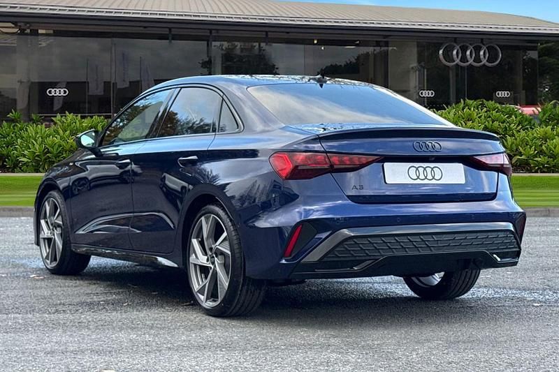 New Audi A3 Black Edition 2025 Blue Sedan
