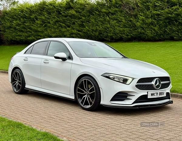 White Used 2021 Mercedes A220 AMG line Sedan | £18,995 (A bit pricey) - Image 1/4