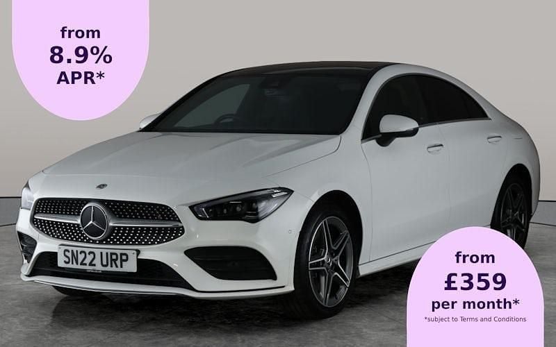 White Used 2022 Mercedes CLA250e AMG line Sedan | £25,104 (Fair price) - Image 1/2