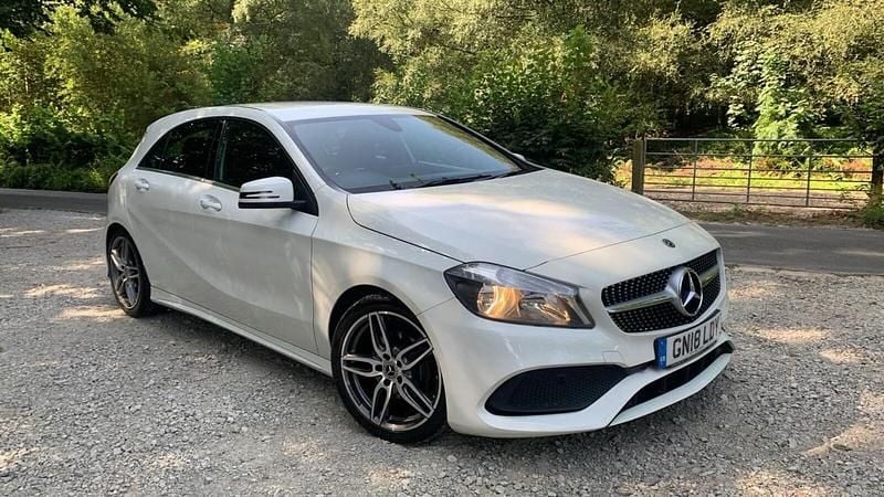 White Used 2018 Mercedes A200 AMG line Hatchback | £11,995 (Good price) - Image 1/4