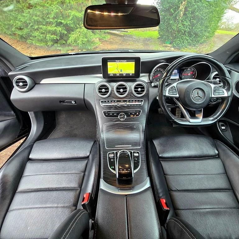 Used Mercedes C220 AMG line 2016 Black Coupe