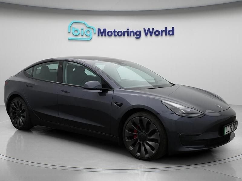 Grey Used 2022 Tesla Model 3 Performance Sedan | £22,000 (Fair price) - Image 1/4