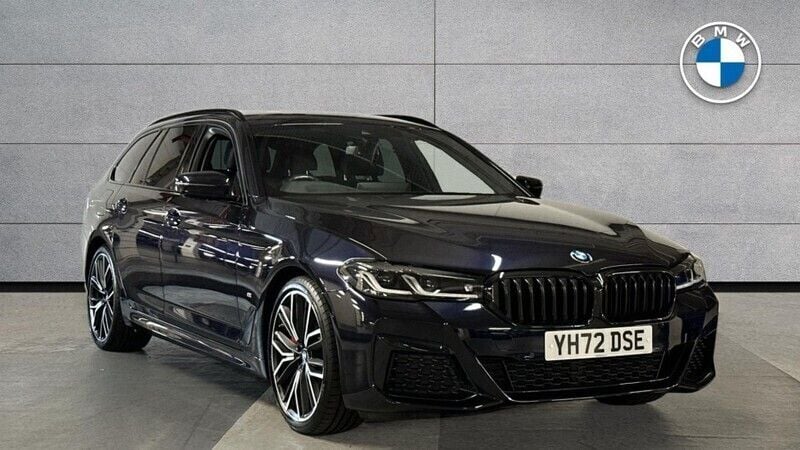 Black Used 2022 BMW 520 M Sport Estate | £34,796 (Expensive) - Image 1/4