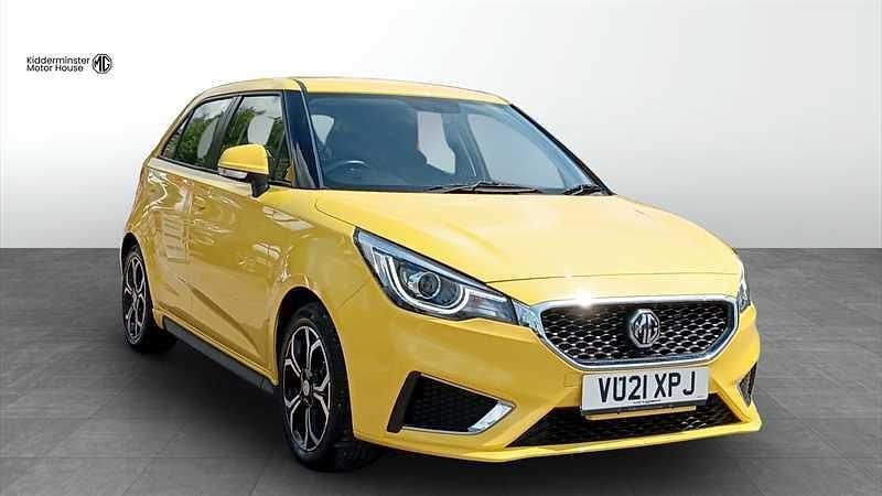 Yellow Used 2021 MG MG3 Exclusive Hatchback | £9,799 (Fair price) - Image 1/4