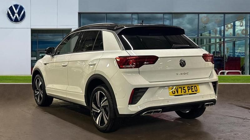 New VW T-Roc R-line 150 HP (110 kW) 2025 Pure white / black SUV