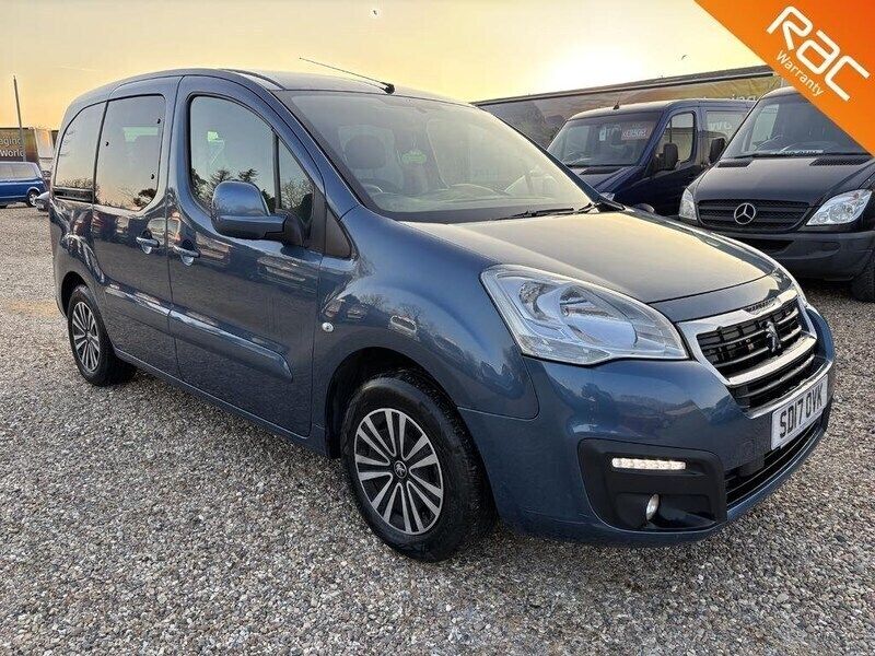 Blue Used 2017 Peugeot Partner MPV | £8,995 (Expensive) - Image 1/4