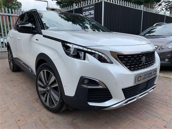 White Used 2018 Peugeot 3008 GT-line SUV | £11,495 (Fair price) - Image 1/1