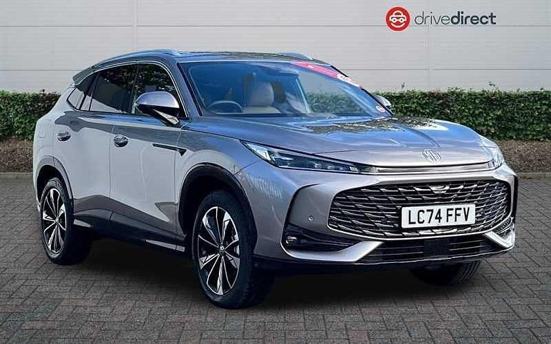 Metallic sterling silver Used 2024 MG HS Trophy SUV | £21,750 (Expensive) - Image 1/4