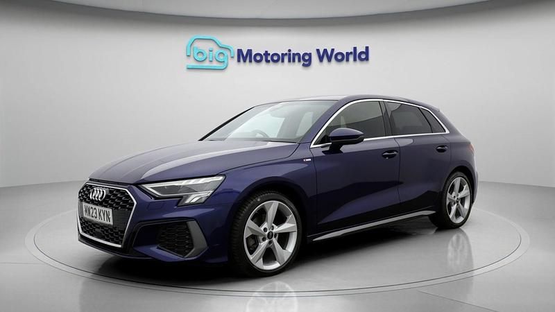 Used Audi A3 Sportback S-Line 110 HP (80 kW) 2023 Blue Hatchback