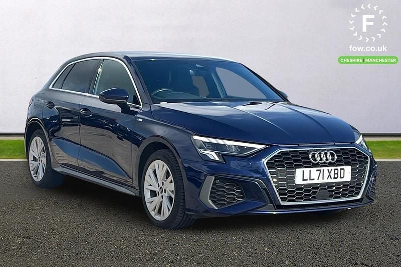 Used Audi A3 e-tron S-Line 2021 Blue Hatchback
