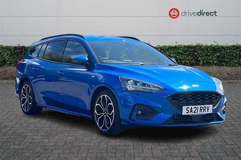 Blue Used 2021 Ford Focus ST-Line X Estate | £14,549 (Fair price) - Image 1/4