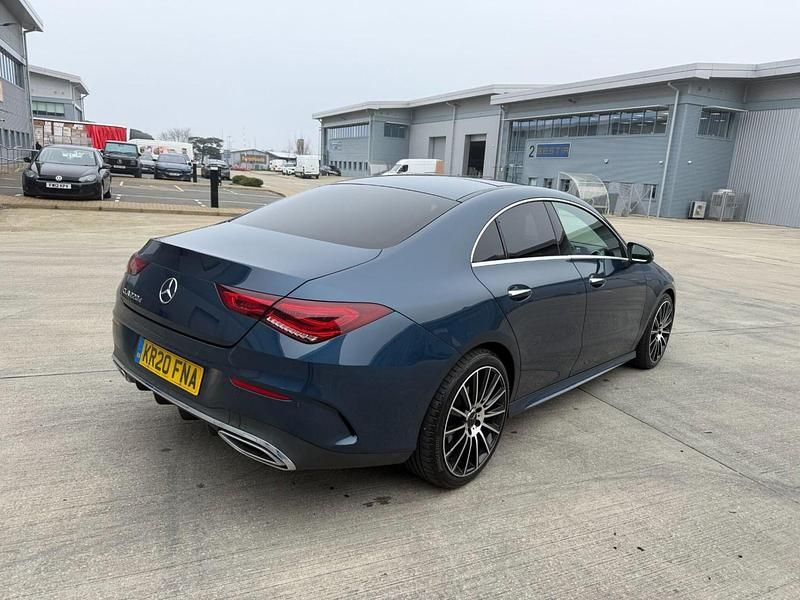 Used Mercedes CLA220 AMG Line Premium Plus 190 HP (139 kW) 2020 Blue Sedan