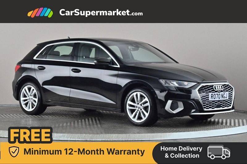 Black Used 2020 Audi A3 Sport Hatchback | £19,697 (Fair price) - Image 1/4
