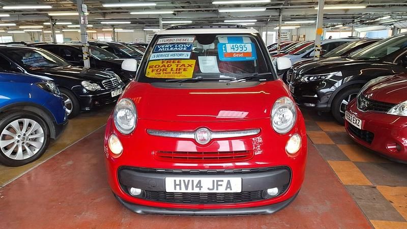 Red Used 2014 Fiat 500L Pop Star MPV | £4,195 (Fair price) - Image 1/4